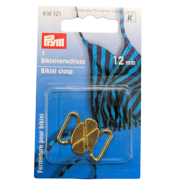 Prym - Bikini Clasp 15mm - Gold 1pcs (416121)