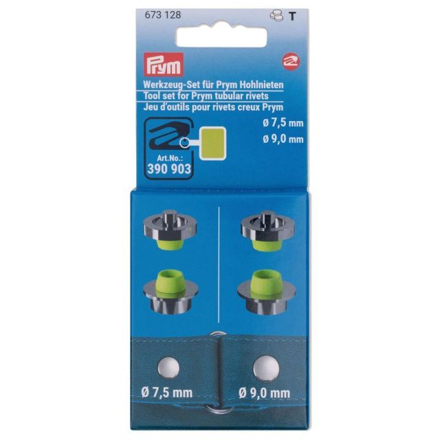 Prym - Double Cap Rivet Die for 7.5mm and 9.0mm Rivets - 673128