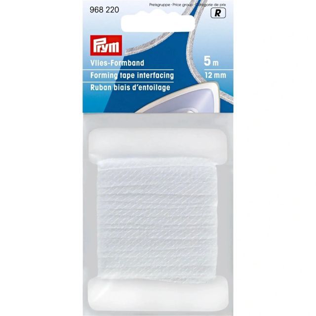Prym - Iron On Forming Tape Interfacing in White - 12mm x 5m (968220)