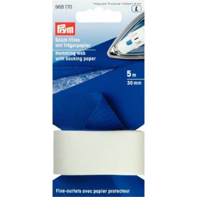 Prym - Iron On Hemming Tape with Backing Paper - 5m