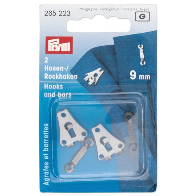 PRYM - Hooks And Bars - 9mm Silver (265227)