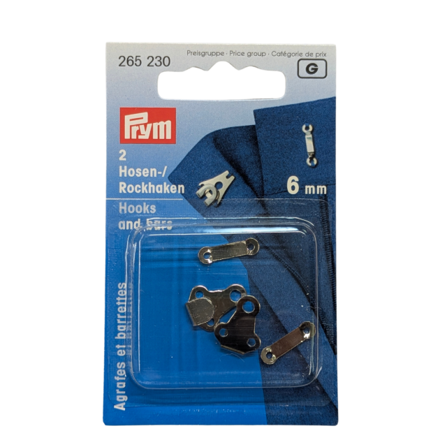 PRYM - Hooks And Bars - 6mm Silver (265230)