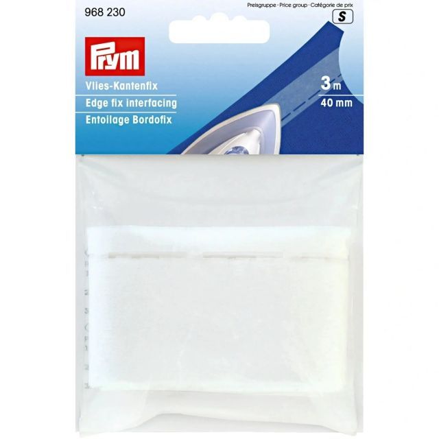 Prym - Iron-on  Edge Fix Interfacing in White- 40mm x 3m