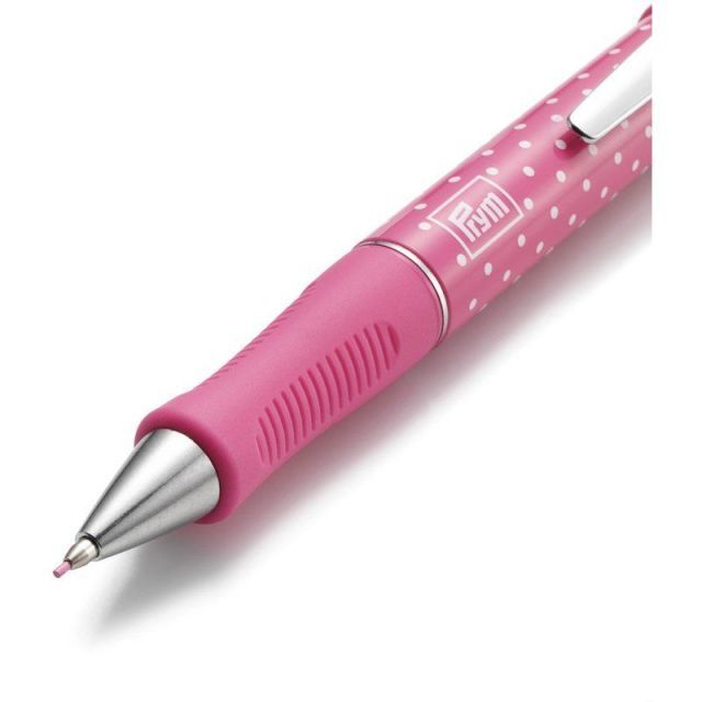 PINK - Mechanical Chalk Marker Pencil with 2 pink refills - 0.9mm, extra fine - Prym