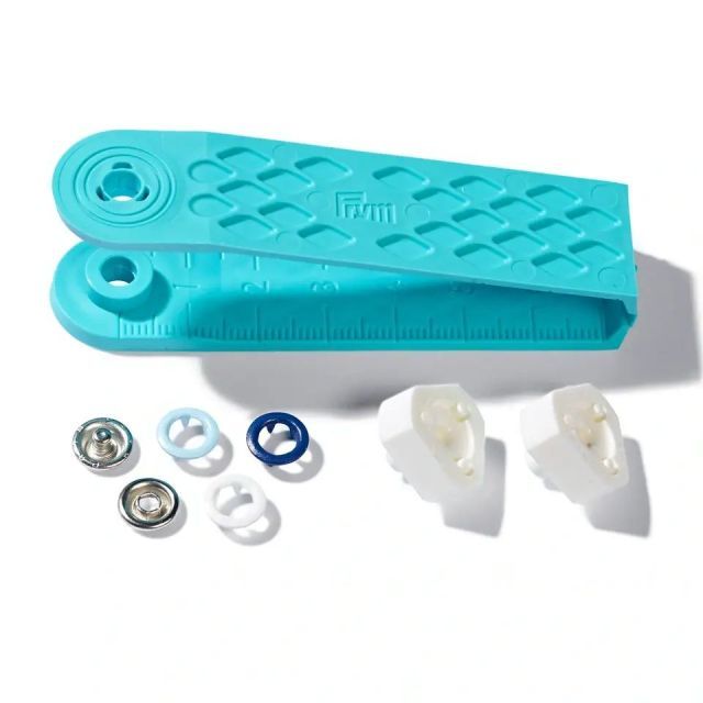 Prym Metal Snap Fasteners for Jersey with die set - 8mm -  Blue Assortment  390702