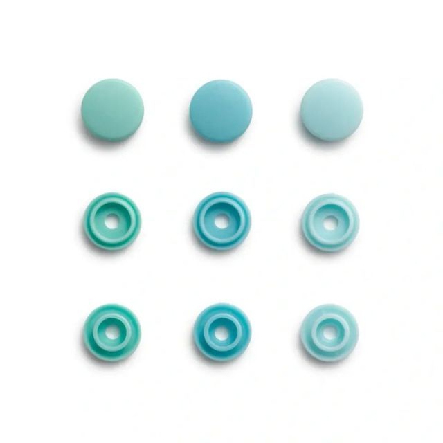 Prym Color Snap Mini Assortment  9mm - Circle - Mint Blue