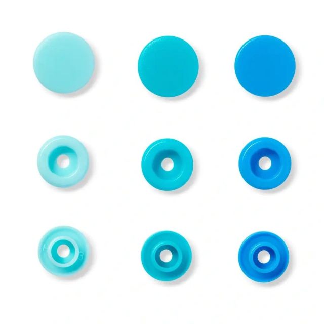Prym Color Snap Assortment 12.4mm  - Circle - Blue (393000)