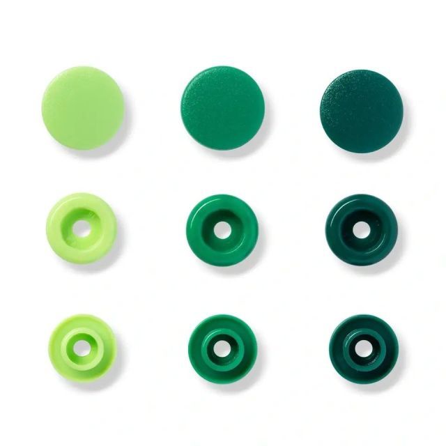 Prym Color Snap Assortment  12.4mm - Circle - Green