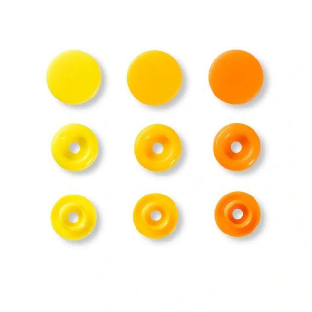 Prym Color Snap Assortment  12.4mm - Circle - Yellow