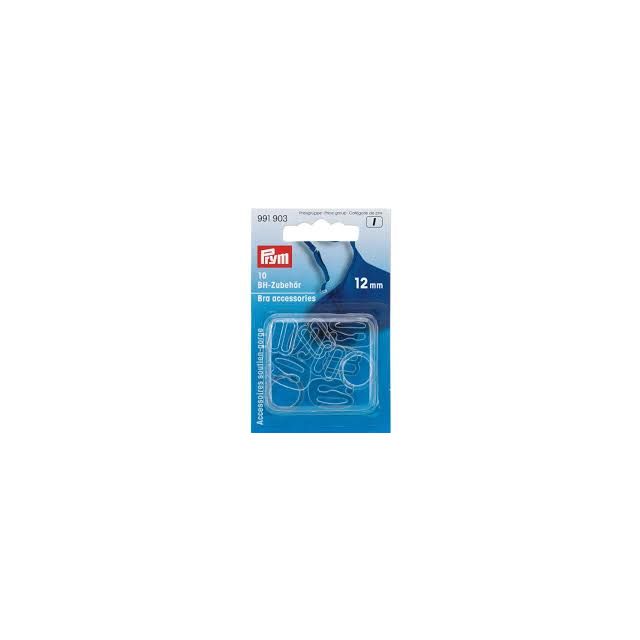 Bra Rings / Sliders - Transparent 12mm - 10 pcs (991903)