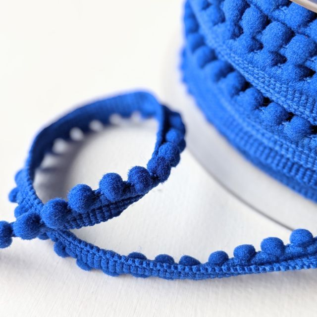 Cobalt Blue (col. 507) - Mini Pom Pom Trim - 6mm