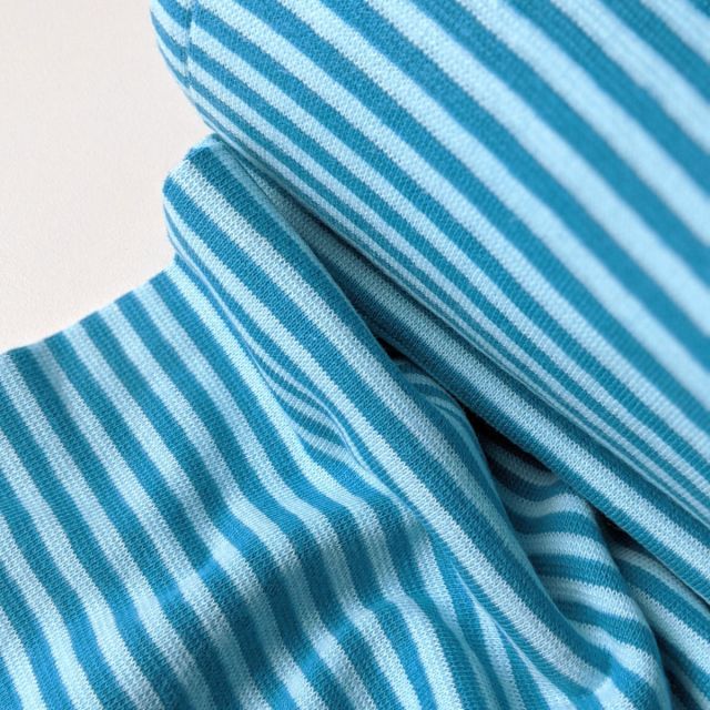 Ribbing Striped - Light Blue/Teal 3mm