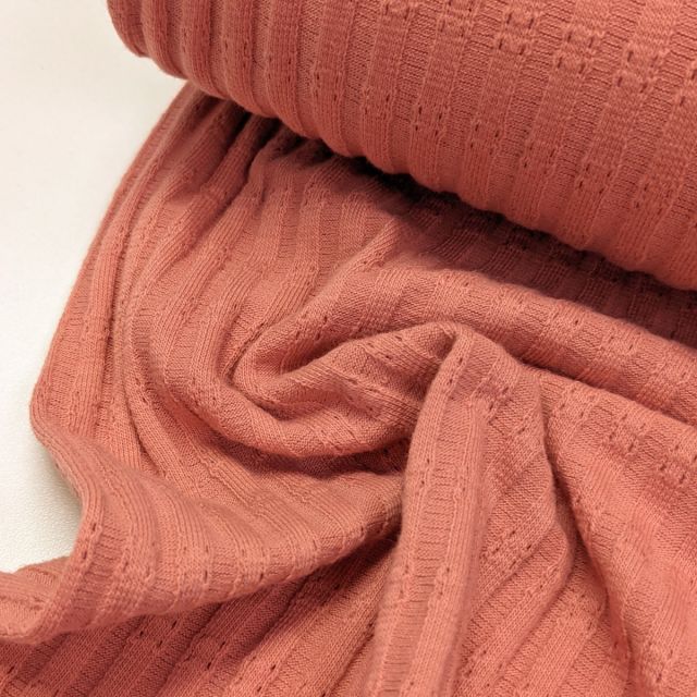 Ribbed Pointoille Knit - Solid - Blush