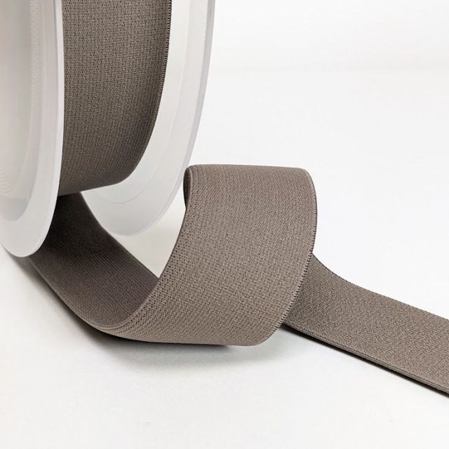 "Soft Touch" Elastic 40mm - Taupe  (Col.555)