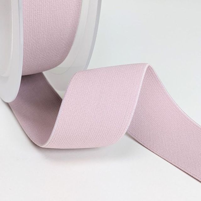 "Soft Touch" Elastic 40mm - Powder Pink  (Col.531)