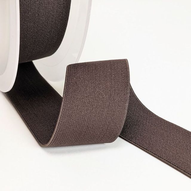 "Soft Touch" Elastic 40mm - Brown  (Col.558)