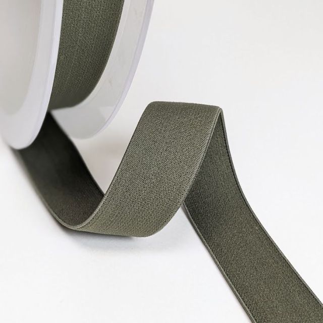 "Soft Touch" Elastic 25mm - Army (Col.527)