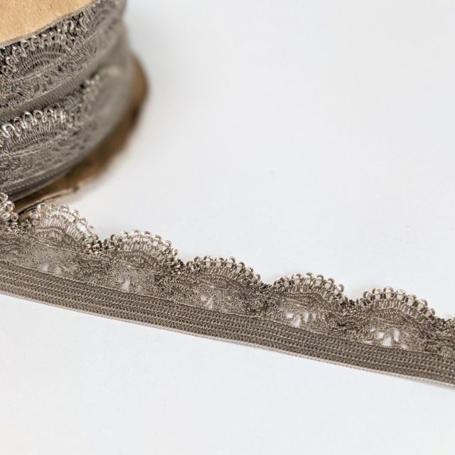 Picot Lace Trim 20mm - Taupe Col. 555