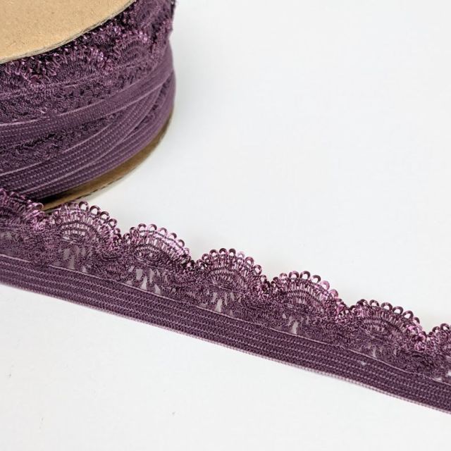 Picot Lace Trim 20mm - Mauve Col. 546