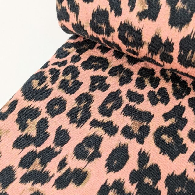 French Terry - Leopard - Blush
