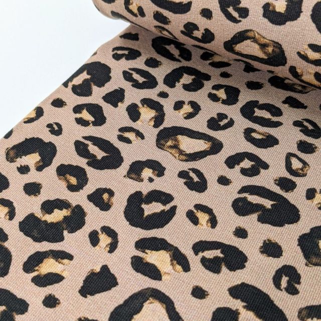 French Terry -  Leopard - Beige