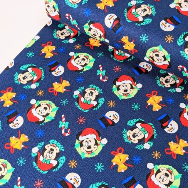 Disney Holiday Fabric - Mickey Mouse Quilting Cotton by Camelot Fabrics - Licensed Fabric