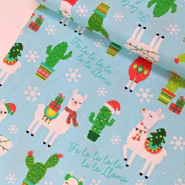 Fa la la Llama - Holiday Quilting Cotton 