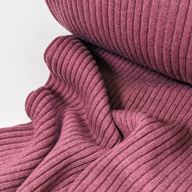 Heavy Ribbing - Heathered Mulled Wine (col. 111)