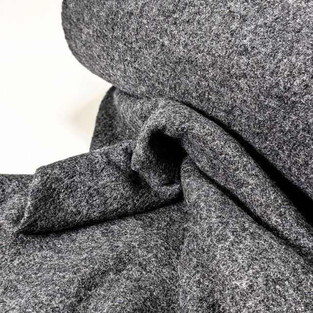 Boiled Wool Plus - Grey Melange - Wool/Viscose Blend (col.067)