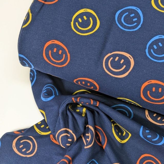 Smiley Faces - Soft Sweat - Blue