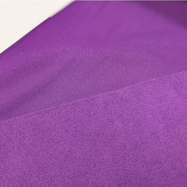 Softshell Solid - Deep Purple wit Purple Fleece Lining