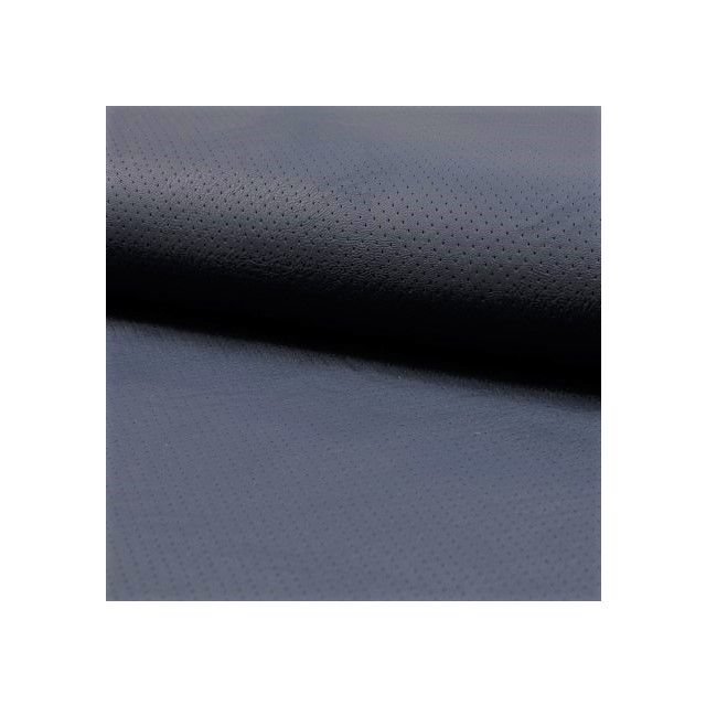 BOLT END - 210 CM -Faux Leather Superstretch - "Tanya" Navy Matte