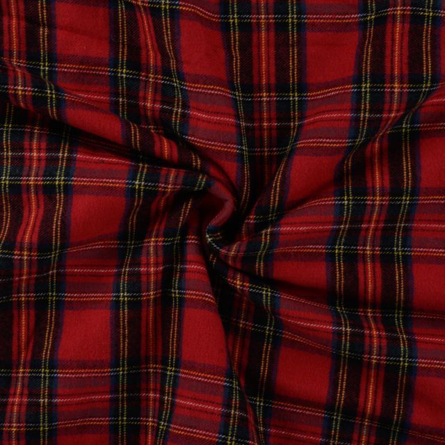 Cotton Flannel - Tartan Plaid Red/Green/Yellow