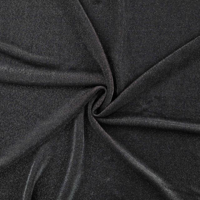 Glitter Nylon Jersey Black/Silver
