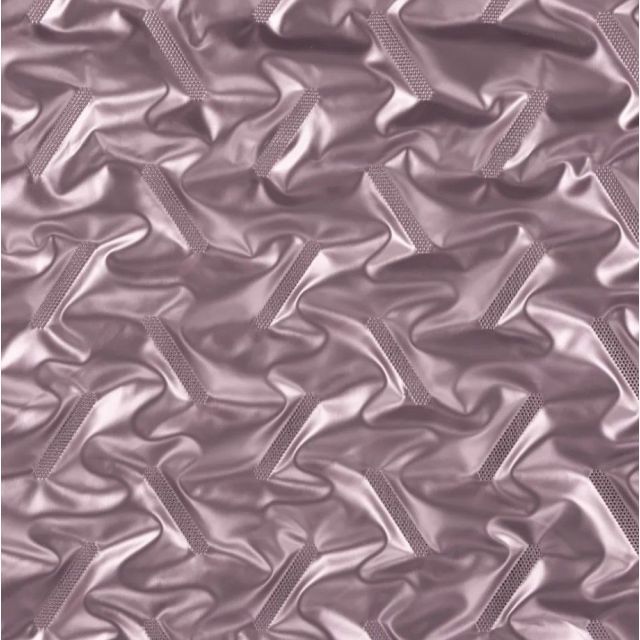 Quilted Jacket Fabric with Metallic Finish "Fabrizio" - Lined with Padding - Metallic Rose