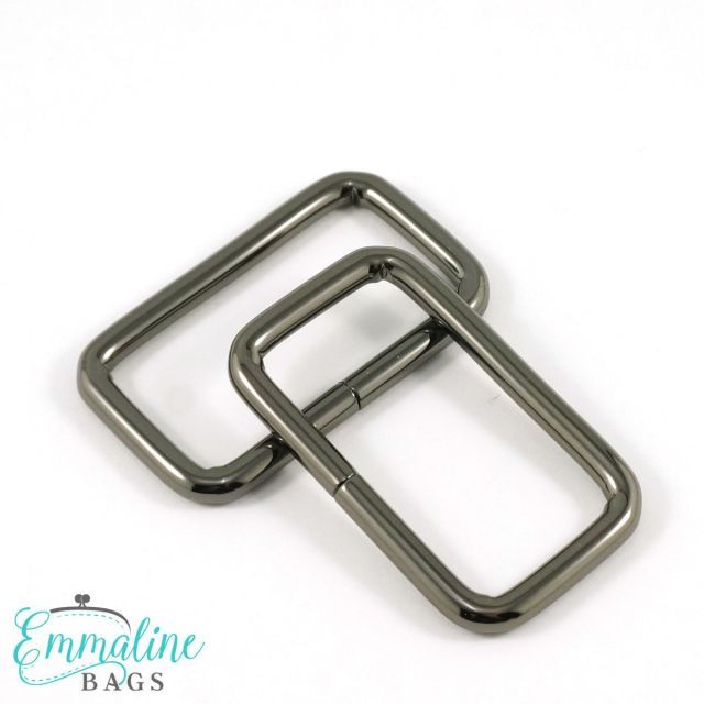 Rectangular Rings - 38mm (1.5") 4-pack - Gunmetal