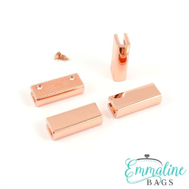 Strap end cap - Copper/Rose Gold