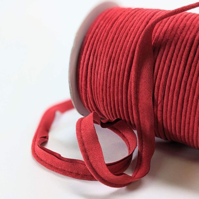 Faux Suede Piping - Red #427