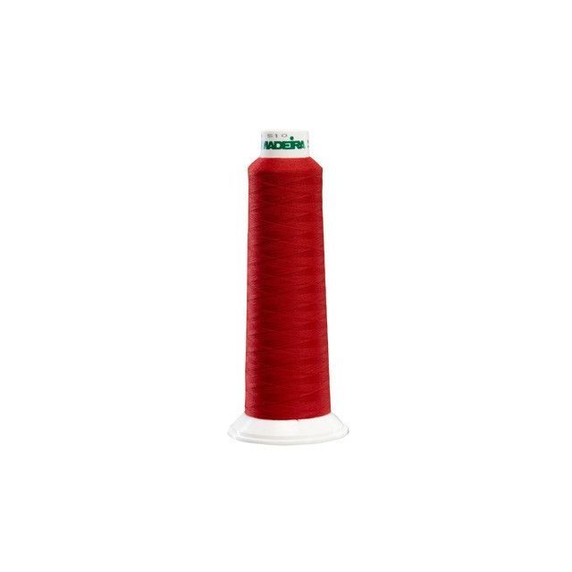 Madeira Col 9470 Polyester Serger Thread,  Red 2000 Yd Cone