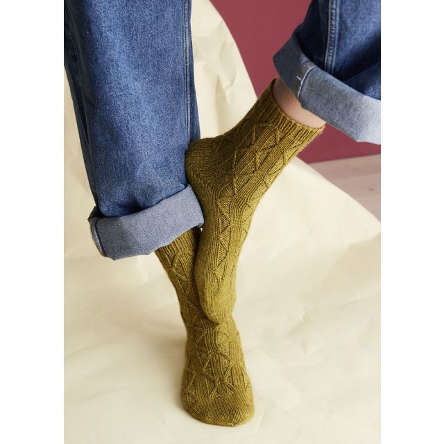  Pattern and Yarn Bundle - Findlater Sock - Regia Premium Merino Yak