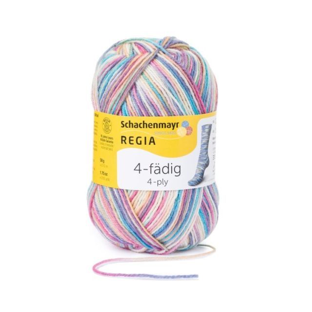 REGIA 4-Ply Self Patterning Yarn 50g - Unicorn