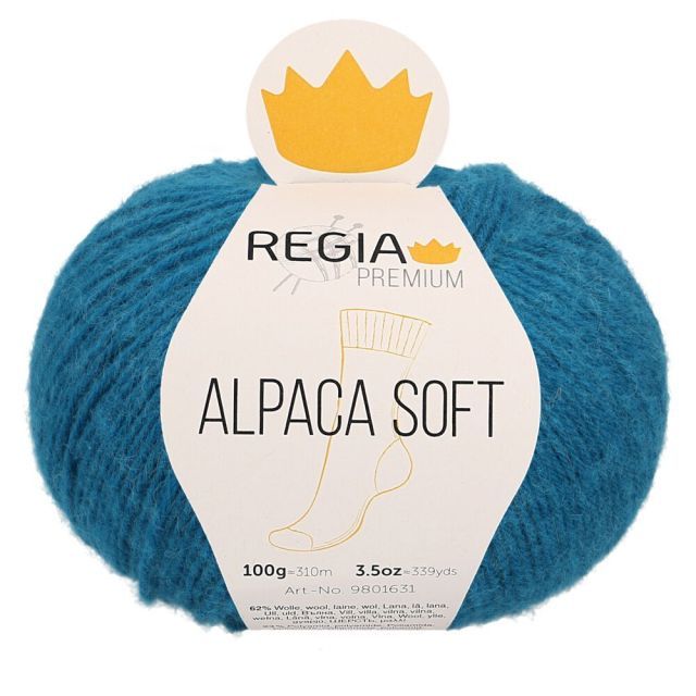 REGIA 4-Ply PREMIUM Alpaca Soft 100g - Petrol