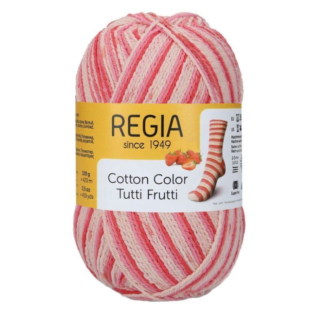 REGIA Cotton Color "Tutti Frutti" - Strawberry