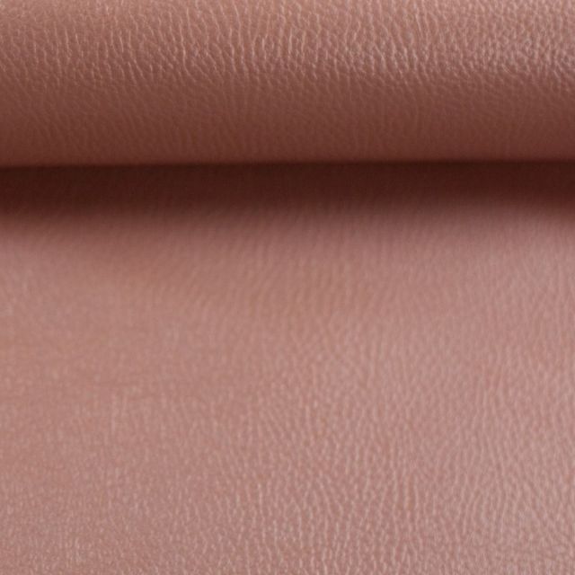 Rex Faux Leather Vinyl - Metallic Old Pink - 50cm Pre Cut Panel