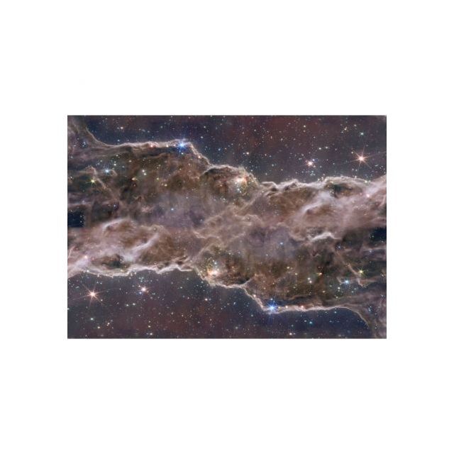 100% Cotton - The Hidden Universe Grey Hubble Spitzer per 1/2m