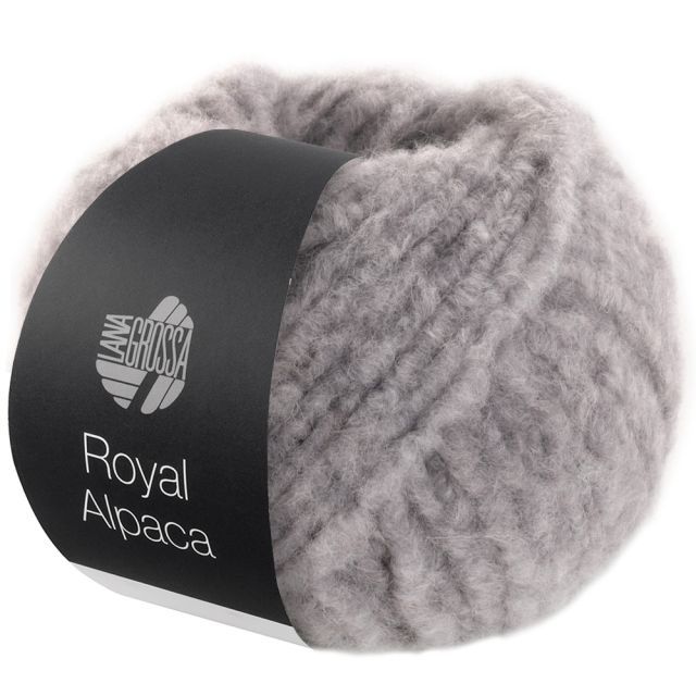 Royal Alpaca Light Grey Col. 010 - 50g by Lana Grossa 