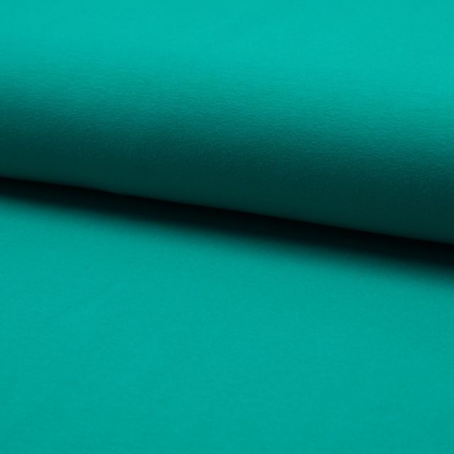 *DISCOLORATION ON CENTERFOLD* BOLT END - 160 CM -  Lily Collection Jersey Solid - Emerald (206)