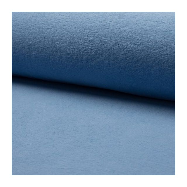"Snuggle" Cotton Fleece -  Vintage Blue