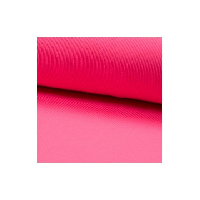 2x2 Ribbing -   Neon Pink