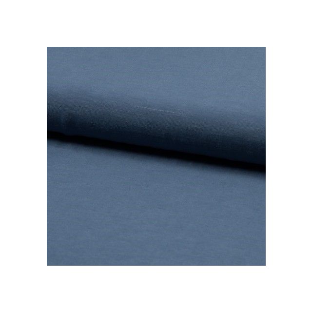 Linen Viscose Woven "Santorini" - Denim Blue